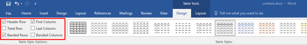 Image of Word document toolbar