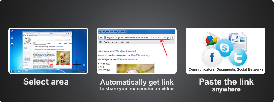 Take a screen capture or record video with single click
